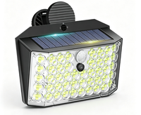 Lampe solaire extérieure IP65 50W, lampe solaire de jardin pour montage mural ou sur clôture, éclairage de sécurité, décoration paysagère