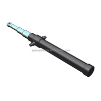 Vérin hydraulique à double effet chromé dur avec accumulateur tampon intégré pour excavatrice