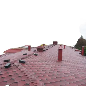 Asphalt Roofing Modern Shingle Bitumen Fiberglass Colorful Roofing Mosaic Style Asphalt Shingles