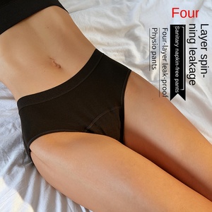 Sous-vêtements physiologiques pour femmes pantalon de <span class=keywords><strong>tante</strong></span> sans serviette hygiénique à quatre couches commerce extérieur <span class=keywords><strong>Sexy</strong></span> mi-taille menstruel étanche - Product Image 3