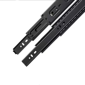 45mm extensión completa resistente 40KG capacidad telescópica cajón diapositivas rieles rodamiento de bolas bloqueo cajón deslizante - Product Image 2