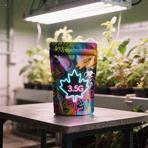 カスタム印刷マイラーバッグジップロックバッグ3.5g 7g 14g 28gスタンドアップポーチ