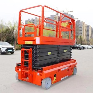 Plataforma Elevadora Eléctrica de 1.95 M de Altura Plegada, Capacidad para 2 Personas, para Uso en Construcción y Mantenimiento - Product Image 3