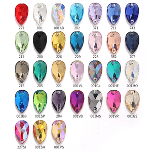 Xichuan goutte fantaisie en forme de dos plat en gros coudre sur des pierres de cristal Strass déco bricolage strass pour vêtement robe de mariée - Product Image 3