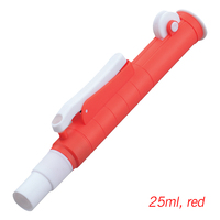 Pompe de remplissage manuelle de pipettes de laboratoire en plastique de haute précision IKEME 2ml/5ml/10ml/25ml