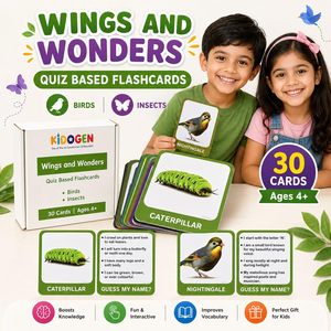 Tarjetas de Memoria Flash de Aves e Insectos para el Aprendizaje de los Niños, Tarjetas de Identificación de Aves e Insectos para Niños de la India - Product Image 6