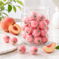 Gomitas de Melocotón, Dulces y Ácidas, con Relleno de Mermelada de Frutas, Suaves y Masticables, Venta al por Mayor, Personalizadas, OEM/ODM, TikTok, Halal