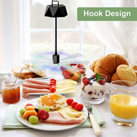 Ventilateur anti-mouches automatique portable pliable à 360 degrés, vente chaude, électrique, ABS solide, écologique, rechargeable pour la cuisine