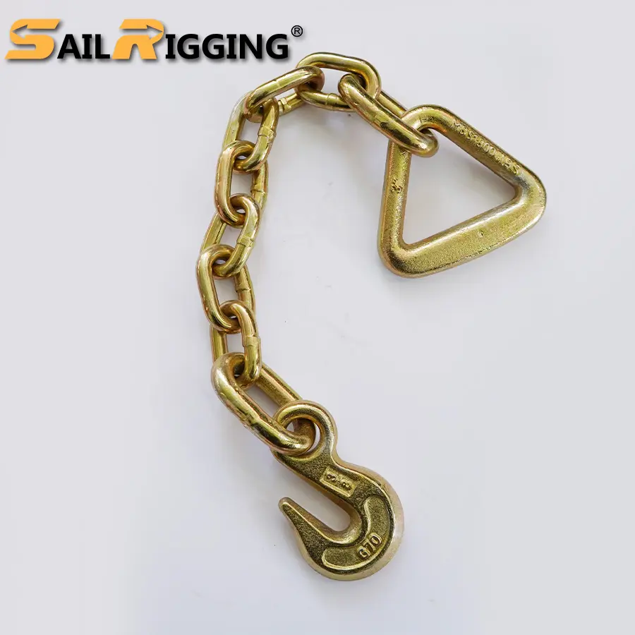 4" Cargo security strap accessory galvanized eye grab hook anchor chain