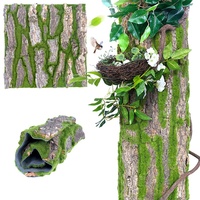 Écorce d'arbre artificielle décoration tuyau couverture colonne de vidange véritable écorce d'arbre aménagement paysager réaliste faux arbre écorce couverture décoration