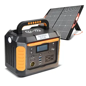 Station d'alimentation portable 500w Lifepo4, générateur solaire Power Station 500w générateur d'énergie solaire