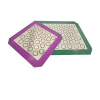 Tapis de cuisson en silicone de qualité alimentaire, carré, résistant à la chaleur (-40~+250°C), certifié LFGB, écologique, antiadhésif, épaisseur 0,40 mm