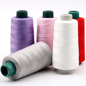 High Tenacity Sustainable Waterproof Bonded 20/2 30/2 40/2 50/2 60/2 100% spun industrial sewing thread 400 yards for Sewing