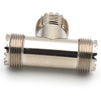 Connecteur adaptateur talkie-walkie en forme de T cuivre UHF SL16 PL259 femelle laiton prise micro-ondes prise ROHS 5 Mm Jack Sj2-25406x Smt RY