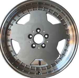 Jantes en alliage d'aluminium de 17 pouces et 18 pouces, design concave de 30 mm, finition argentée vintage, neuves, pour <span class=keywords><strong>Mercedes</strong></span> W121 W124 W126 <span class=keywords><strong>W129</strong></span> 140 modèles - Product Image 5