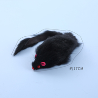 Grande souris en poils de lapin moderne écologique chat jouets interactifs