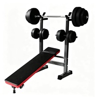 Banc de musculation en acier pour la maison, style moderne, multifonctionnel, pliable, réglable, noir, pour entraînement des jambes