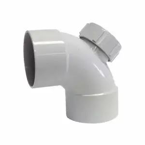 Resistente alla pressione 2 4 5 pollici Dn50-160mm tubo grigio PVC Cleanout 90 gradi Cast porta gomito