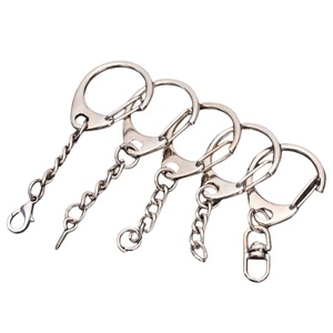 Tự làm 55mm 60mm D <span class=keywords><strong>Snap</strong></span> hook Keychain vòng số lượng lớn với mở nhảy vòng nối vít pin cho Keyring và may làm phụ kiện - Product Image 1