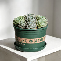 Pots à fleurs en PP de haute qualité avec trou de drainage, design minimaliste, capacité de 1,72 L, pour balcon et jardin, lot en gros