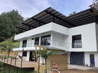 Système de balustrade moderne en aluminium et verre pour balcon, garde-corps de terrasse en verre trempé pour villa
