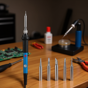 Soldador Eléctrico D0100XU0B27 de 30W/80W, Diseño de Lápiz, Cuerpo Metálico, 110V/240V Monofásico, para Uso Doméstico - Product Image 3