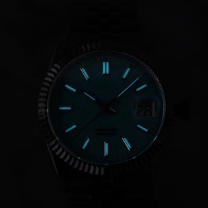 Montre de plongée automatique mécanique SW200, mouvement 316L en acier inoxydable, 36 mm, logo personnalisé, montre <span class=keywords><strong>classique</strong></span> de luxe pour homme, bleu, formelle - Product Image 4