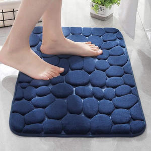 Tapis de bain antidérapant en polyester <span class=keywords><strong>FIGOO</strong></span>, doux et confortable, absorbe bien l'eau, idéal pour la cuisine, la douche, les toilettes, design moderne - Product Image 5