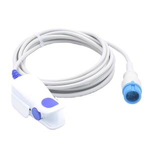 Clip de <span class=keywords><strong>doigt</strong></span> adulte de capteur Spo2 réutilisable d'usine Caremed pour Mindray T5/T8 7 broches connecteur Spo2 sonde consommables médicaux - Product Image 1