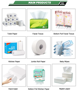 Papier toilette biodégradable jetable en pâte de bois vierge, doux et blanc, vente en gros en vrac pour usines, écologique