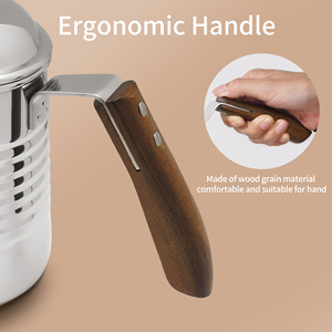 Cafetera de Acero Inoxidable Apta para Estufas de Gas e Inducción, Ideal para Cafeterías, Restaurantes Familiares y Cafés - Product Image 2