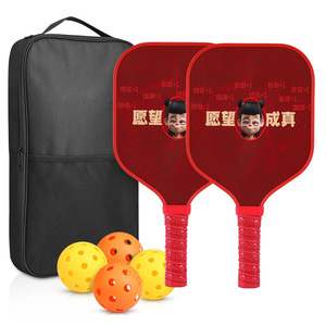 Raqueta de Pickleball para niños, fibra de carbono, 13,4 mm, antideslizante, para entrenamiento, con bolsa de malla y pelotas - Product Image 4