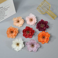 Tête de fleur de pivoine artificielle en soie faite à la main, pour la mise en scène de mariage, toucher naturel, longue durée, transfrontalier, Jour de la Saint-Valentin
