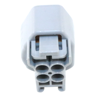 Boîtier de connecteur automobile en plastique 4 broches Jepart DJ7048B-2.2-21, coque de prise de câblage automobile sans bornes ni faisceau de câblage
