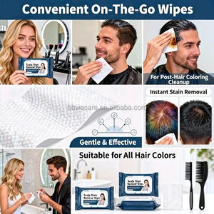 ผ้าเช็ดทำความสะอาดสี<span class=keywords><strong>ผม</strong></span> สูตรอ่อนโยน กลิ่นหอม เป็นมิตรต่อสิ่งแวดล้อม บรรจุภัณฑ์แยกชิ้น ผ้าเช็ดทำความสะอาดสี<span class=keywords><strong>ผม</strong></span>ชนิดพิเศษ เนื้อกระดาษนุ่มพิเศษ - Product Image 2