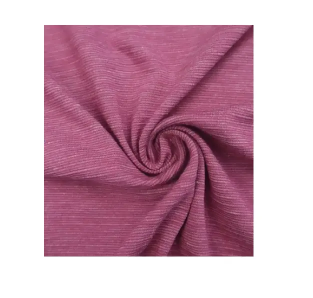 Chất Lượng Cao Polyester Rayon Spandex Dệt Kim Tre Đồng Bằng Dệt Kim Mặc Giản Dị Vải
