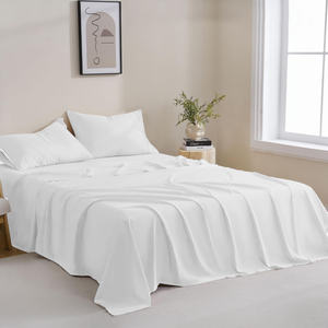 طقم مفارش أسِرة بشعار مخصص ، طقم مفارش أسِرة بالحجم الكامل ، 60s 300tc ، طقم مفارش أسِرة للفندق ، أغطية لحاف - Product Image 4