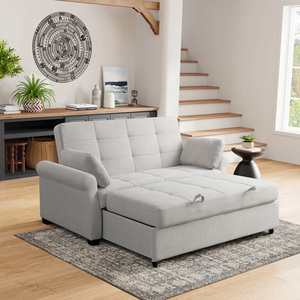 European Style Soft Modular <strong>Sofa</strong> Set Linen Living Room Single <strong>Sofa</strong> <strong>Bed</strong> Gray Convertible <strong>Sleeper</strong> <strong>Sofas</strong> Couch <strong>Bed</strong> for Wholesale - Product Image 1