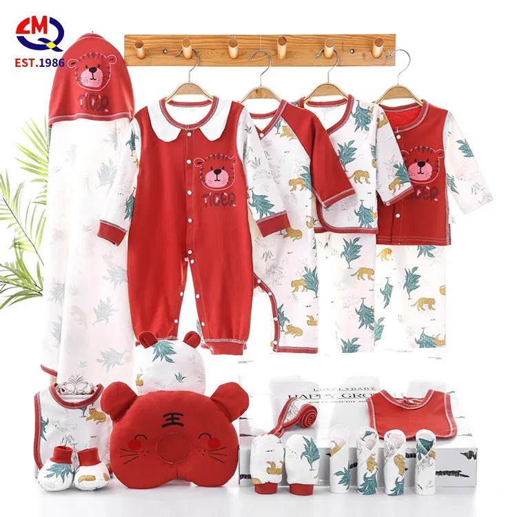 Biologisch Katoen Pasgeboren Baby Jongen Meisjes Volle Maan Cadeau Set Sweatsuit Kleding Pasgeboren Kinderen Kleding Set Voor Baby