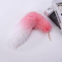 Porte-clés mignon en fausse fourrure en forme de queue, pour clés de voiture, sac à main, pendentif décoratif pour femme