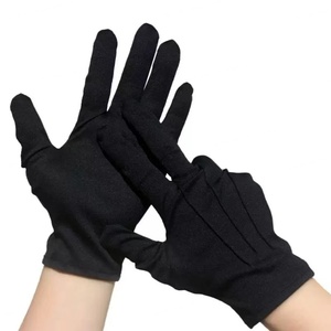 Gants de parade en coton en gros directement de l'usine, gants de cérémonie à revers à pression pour garde d'honneur, vêtements de sécurité formels durables - Product Image 1