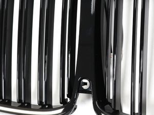 ตะแกรงตาข่าย LED แผ่นคู่สีดำมันวาวศูนย์ไตสำหรับ X7 BMW <span class=keywords><strong>GO7</strong></span> 2019-2023 - Product Image 2