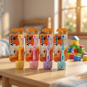 <span class=keywords><strong>Cepillo</strong></span> de Dientes de Cerdas Suaves Sostenibles de Primera Calidad OEM Disponible con Juguetes para Niños - Product Image 2