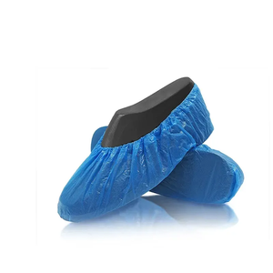 Penutup sepatu tahan debu penutup <span class=keywords><strong>Boot</strong></span> tahan air penutup sepatu PE sekali pakai plastik poli biru - Product Image 3