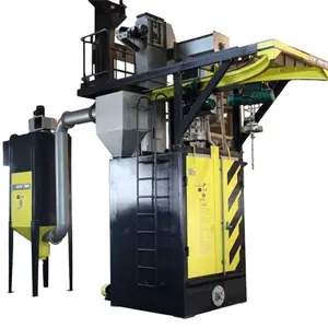 Q376E hanger shot blasting machine for Aluminium casting parts cleaning