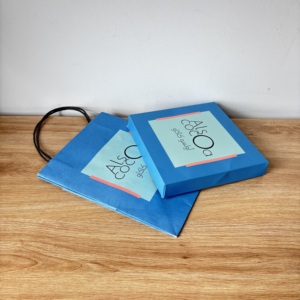 Logo tùy chỉnh in Túi Quà Tặng giấy và hộp cứng nhắc đặt bao bì cửa hàng cho sô cô la tráng miệng Cửa hàng bánh ngọt quán cà phê thương hiệu bán lẻ - Product Image 6