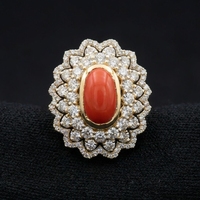 Bague de fiançailles moderne plaquée or 14 carats avec diamant certifié IGI, alliance minimaliste, bijoux