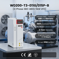 Variateur de fréquence pour pompe et ventilateur WD200-T3-011G/015P-B 15kW 20HP, contrôleur de vitesse de moteur triphasé 380V AC 11kW haute performance pour le traitement de l'eau