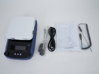 Aiqiric Pengaduk Magnetik Berpemanas Cakram Keramik Rumah Logam 3 Mode Motor Tanpa Sikat Keamanan Ganda Timer LCD Peringatan HOT Remote PC