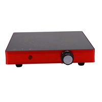 Estufa Eléctrica Portátil Compacta de Vidrio Cristalizado GS CE, Cocina Infrarroja de 1200W y 165mm para Té, Oficina y Hogar